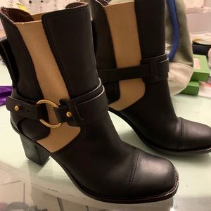 See by Chloé Black and Tan boots
